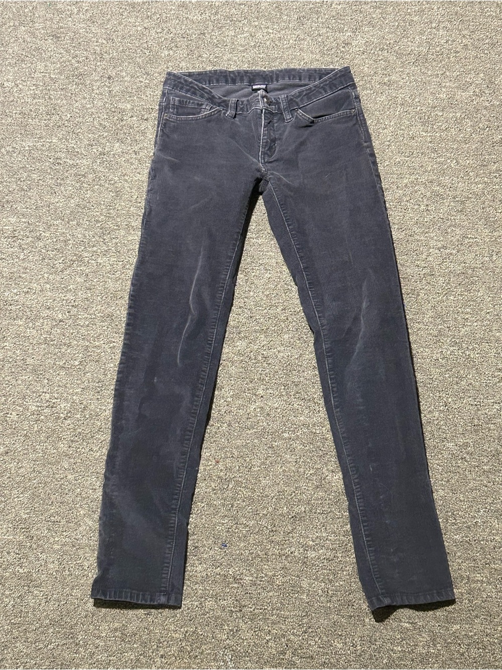 Patagonia Women's Blue Corduroy Pants Organic Cotton Straight Leg 28x30